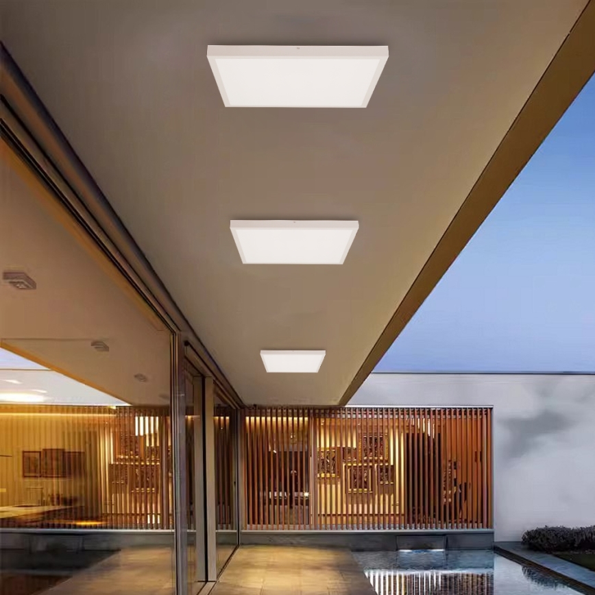 Brilagi - LED Dimbare badkamer plafondverlichting FRAME SMART LED/50W/230V 60x60 cm 3000-6000K IP44 wit + afstandsbediening