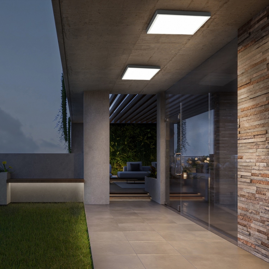 Brilagi - LED Dimbare badkamer plafondverlichting FRAME SMART LED/50W/230V 60x60 cm 3000-6000K IP44 wit + afstandsbediening