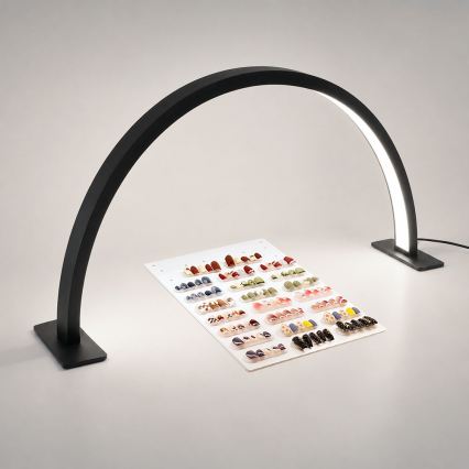 BRILAGI - LED Dimbare boogvormige bureaulamp voor modelbouw RADIO LED/30W/24/230V 3000/4000/6500K zwart
