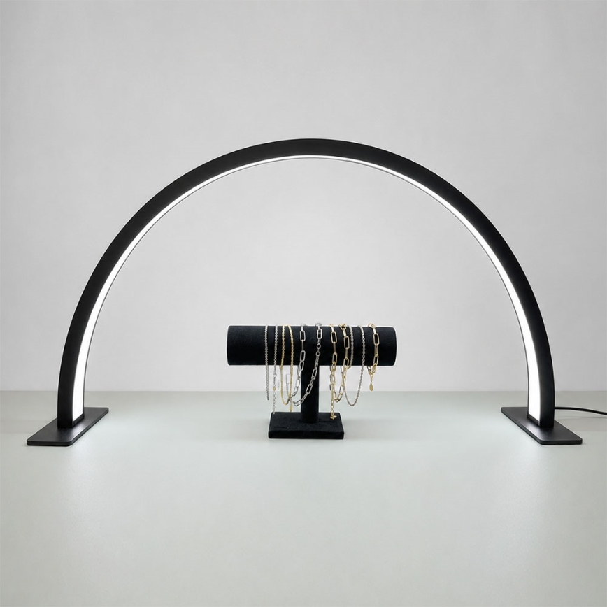 BRILAGI - LED Dimbare boogvormige bureaulamp voor modelbouw RADIO LED/30W/24/230V 3000/4000/6500K zwart
