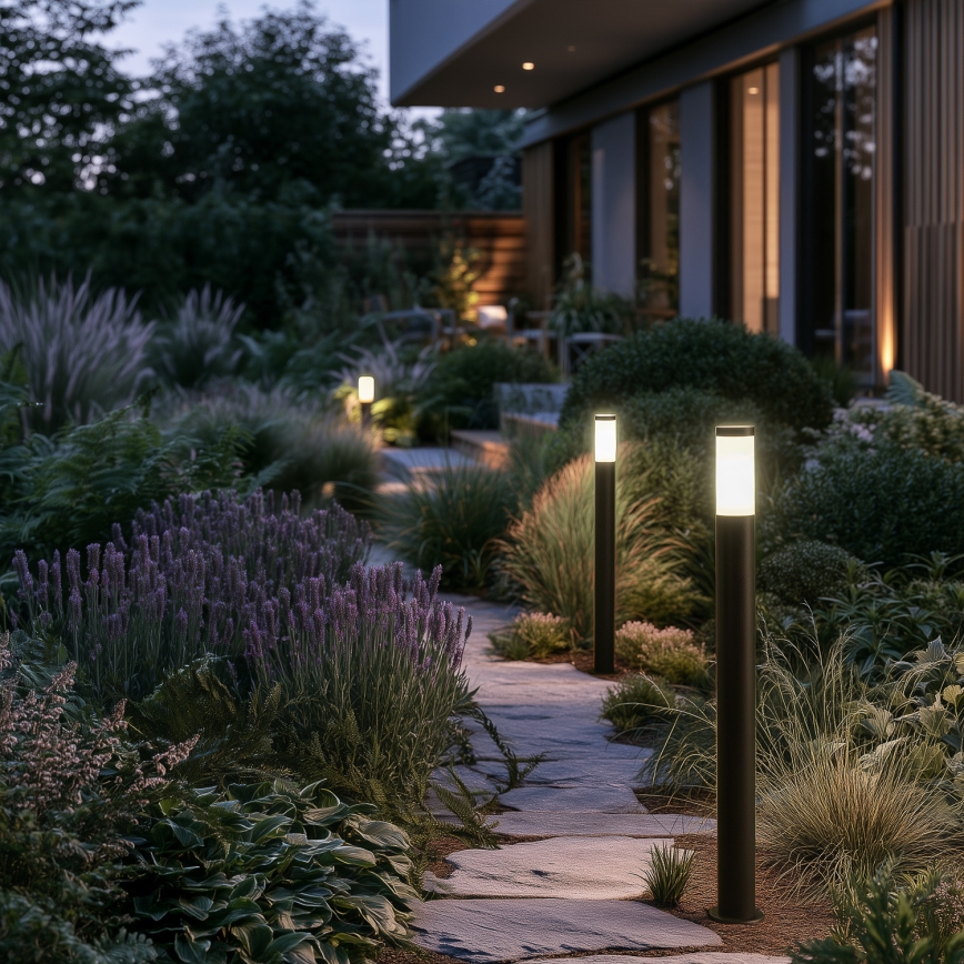 BRILAGI - LED dimbare buitenlamp ELIA 1xE27/6W/230V 2700-6500K IP44 Wi-Fi 100 cm antraciet