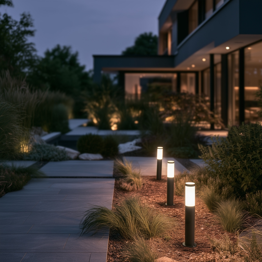 BRILAGI - LED-dimbare buitenlamp ELIA 1xE27/6W/230V 2700-6500K IP44 Wi-Fi 50 cm antraciet