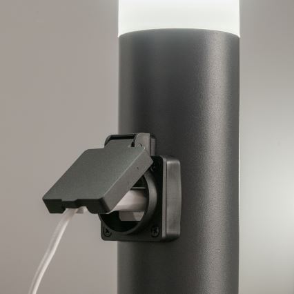 BRILAGI - Dimbare buitenlamp met stopcontact ELIA 1xE27/6W/230V 2700-6500K IP44 Wi-Fi 50 cm antraciet