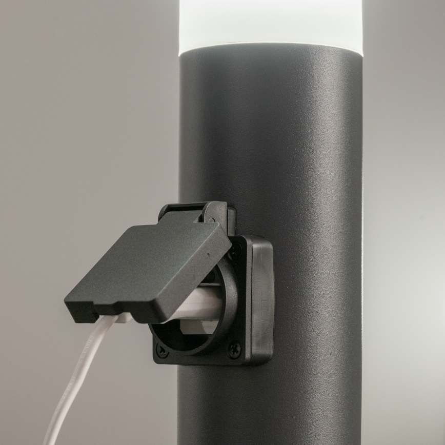 BRILAGI - Dimbare buitenlamp met stopcontact ELIA 1xE27/6W/230V 2700-6500K IP44 Wi-Fi 50 cm antraciet