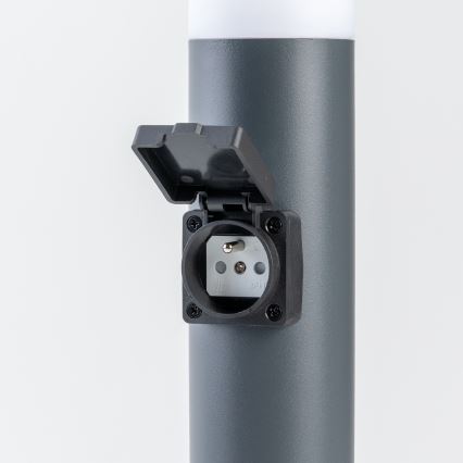 BRILAGI - Dimbare buitenlamp met stopcontact ELIA 1xE27/6W/230V 2700-6500K IP44 Wi-Fi 50 cm antraciet