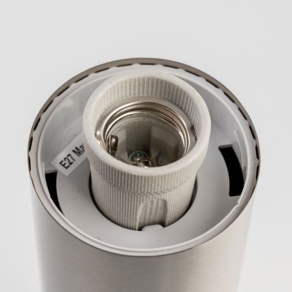BRILAGI - ELIA LED dimbare buitenlamp met stopcontact 1xE27/6W/230V 2700-6500K IP44 Wi-Fi 50 cm mat chroom
