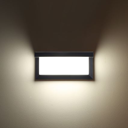 Brilagi - LED-dimbare buitenwandlamp BRICKY 1xE27/6W/230V 2700-6500K IP54 antraciet