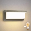Brilagi - LED dimbare buitenwandlamp BRICKY 1xE27/6W/230V 2700-6500K IP54 grijs