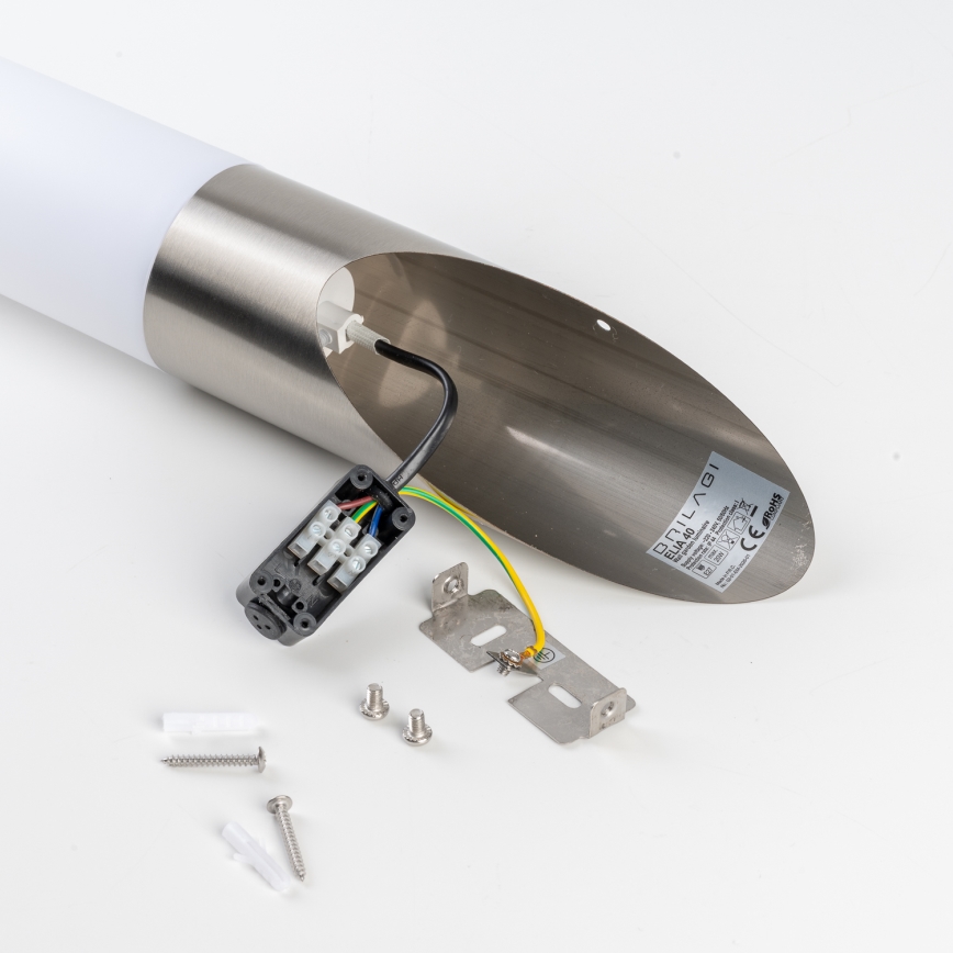 BRILAGI - Dimbare LED buitenwandlamp ELIA 1xE27/6W/230V 2700-6500K IP44 mat chroom