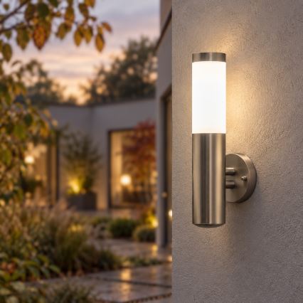 BRILAGI - dimbare LED-buitenmuurlamp ELIA 1xE27/6W/230V 2700-6500K IP44 Wi-Fi mat chroom