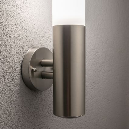 BRILAGI - dimbare LED-buitenmuurlamp ELIA 1xE27/6W/230V 2700-6500K IP44 Wi-Fi mat chroom