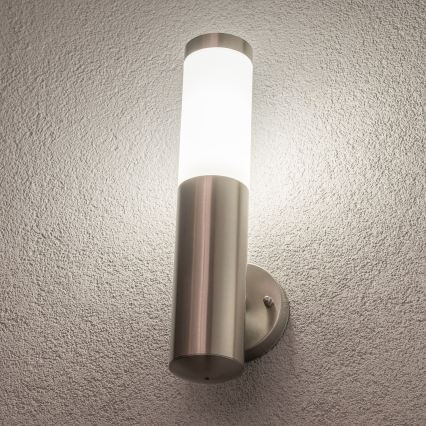 BRILAGI - dimbare LED-buitenmuurlamp ELIA 1xE27/6W/230V 2700-6500K IP44 Wi-Fi mat chroom
