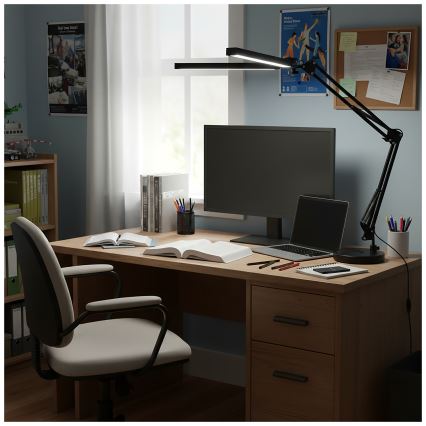 Brilagi - LED-dimbare bureaulamp VARIO LED/15W/230V 3000-6000K zwart