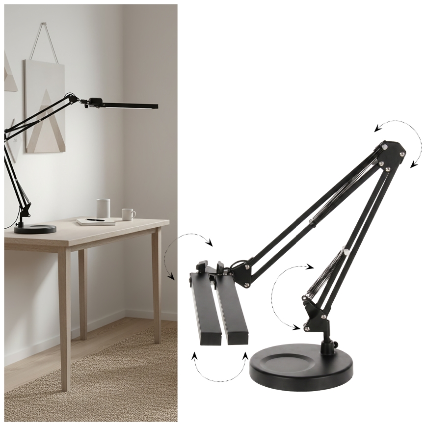 Brilagi - LED-dimbare bureaulamp VARIO LED/15W/230V 3000-6000K zwart
