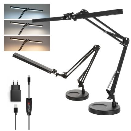 Brilagi - LED-dimbare bureaulamp VARIO LED/15W/230V 3000-6000K zwart