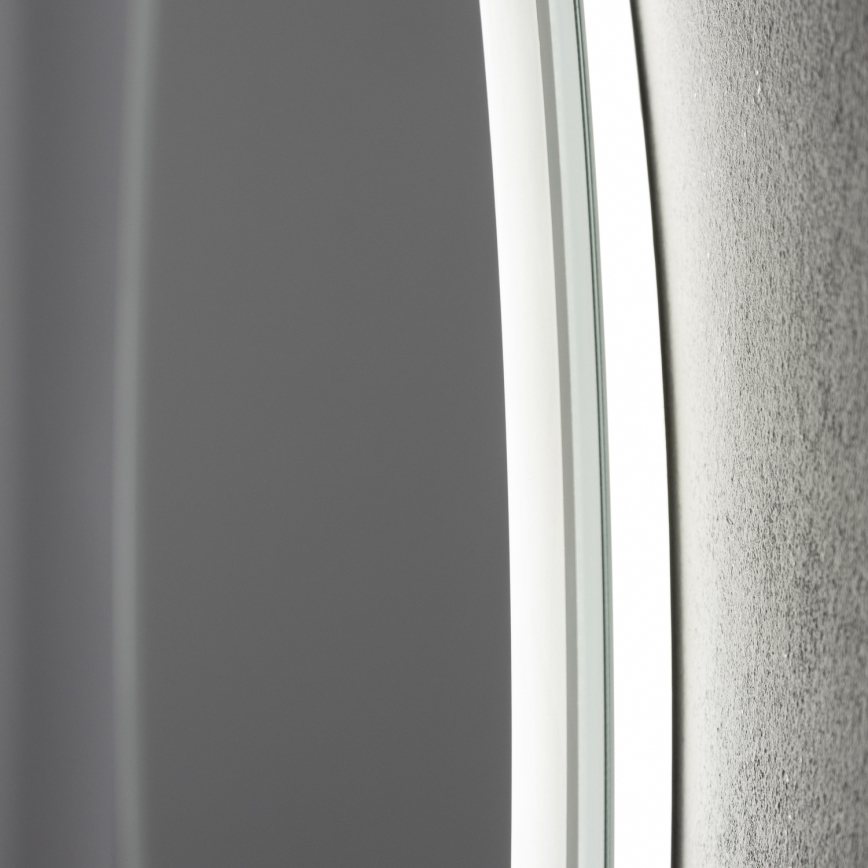 Brilagi - AVA ECO LED verwarmde badkamerspiegel, 11,5 W/230 V, Ø 60 cm, IP44, CRI 90, dimbaar + CCT