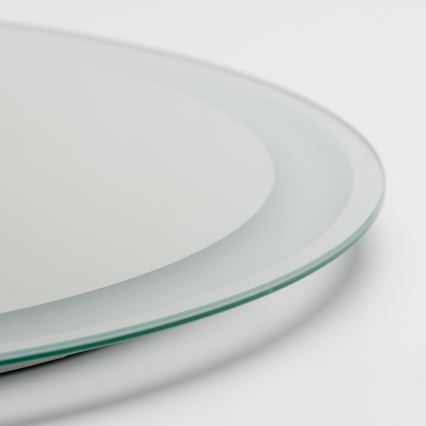 Brilagi - AVA ECO LED verwarmde badkamerspiegel, 11,5 W/230 V, Ø 60 cm, IP44, CRI 90, dimbaar + CCT