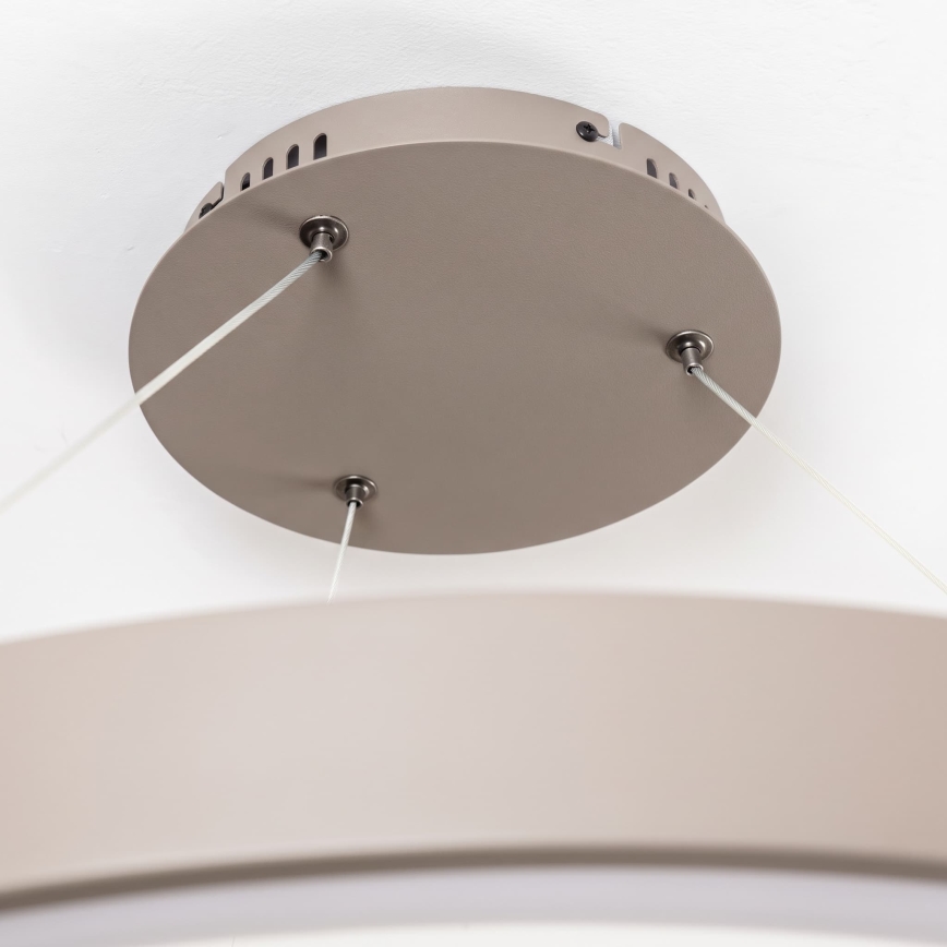 BRILAGI - LED dimbare hanglamp met kabel FALCON II LED/108W/230V 3000-6500K Ø 80 cm beige + afstandsbediening