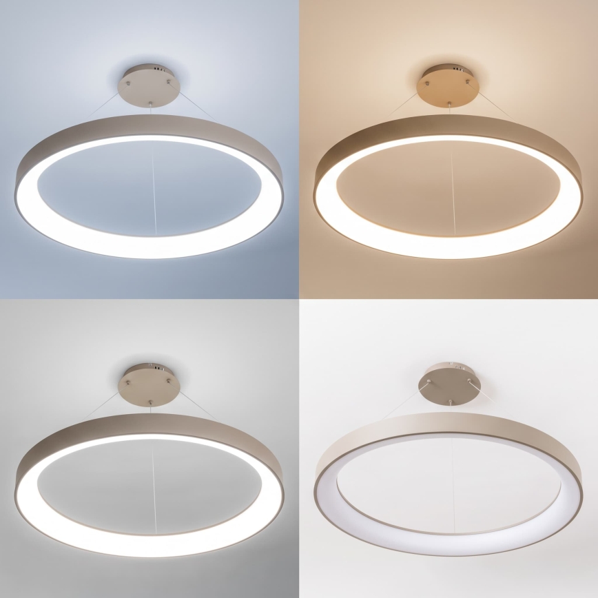BRILAGI - LED dimbare hanglamp met kabel FALCON II LED/108W/230V 3000-6500K Ø 80 cm beige + afstandsbediening