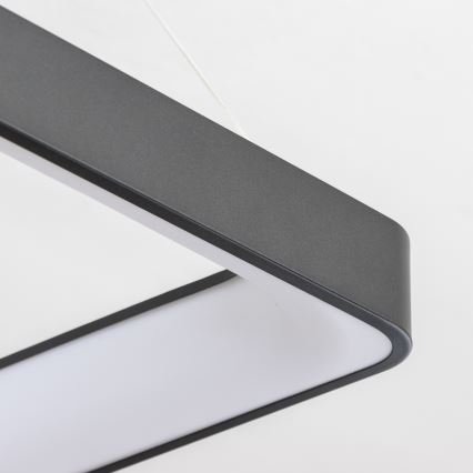 Brilagi - FALCON II dimbare LED-hanglamp aan kabel LED/125W/230V 3000-6500K 60x60 cm zwart + afstandsbediening