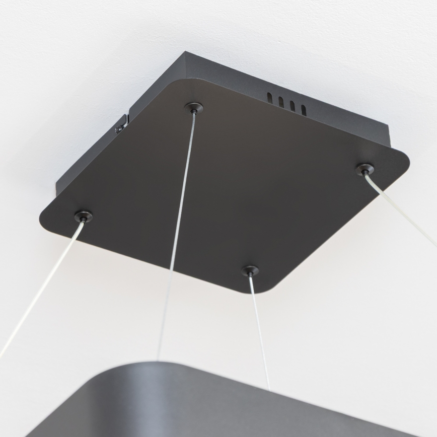 Brilagi - FALCON II dimbare LED-hanglamp aan kabel LED/125W/230V 3000-6500K 60x60 cm zwart + afstandsbediening