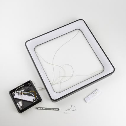 Brilagi - FALCON II dimbare LED-hanglamp aan kabel LED/125W/230V 3000-6500K 60x60 cm zwart + afstandsbediening