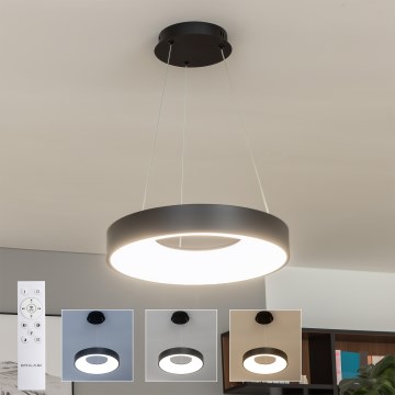 Brilagi - LED dimbare hanglamp aan kabel FALCON II LED/67W/230V 3000-6500K Ø 40 cm zwart + afstandsbediening