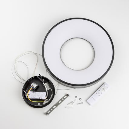 Brilagi - LED dimbare hanglamp aan kabel FALCON II LED/67W/230V 3000-6500K Ø 40 cm zwart + afstandsbediening