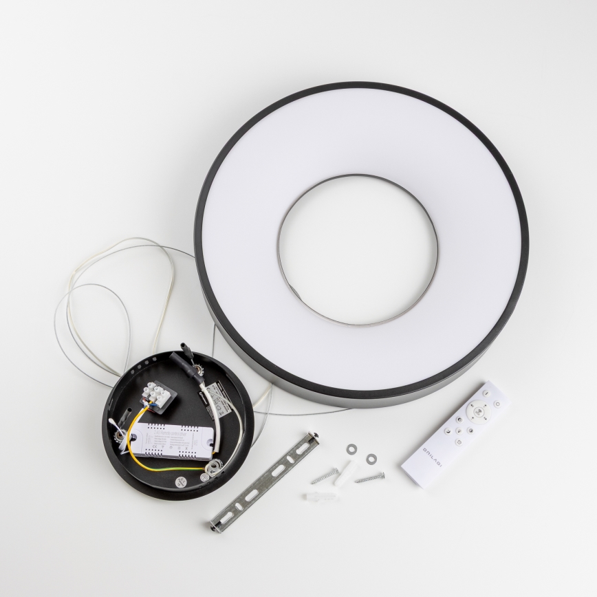 Brilagi - LED dimbare hanglamp aan kabel FALCON II LED/67W/230V 3000-6500K Ø 40 cm zwart + afstandsbediening