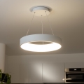 Brilagi - LED dimbare hanglamp aan kabel FALCON LED/80W/230V 3000-6500K Ø 60 cm wit + afstandsbediening
