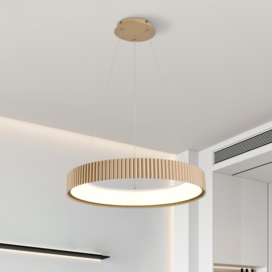 Brilagi - LED-dimbare hanglamp met kabelophanging FALCON MODERN LED/54W/230V 3000-6500K Ø 60 cm beige + afstandsbediening