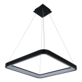 Brilagi - LED dimbare hanglamp aan kabel FALCON SLIM LED/50W/230V 3000-6500K 50x50 cm zwart + afstandsbediening