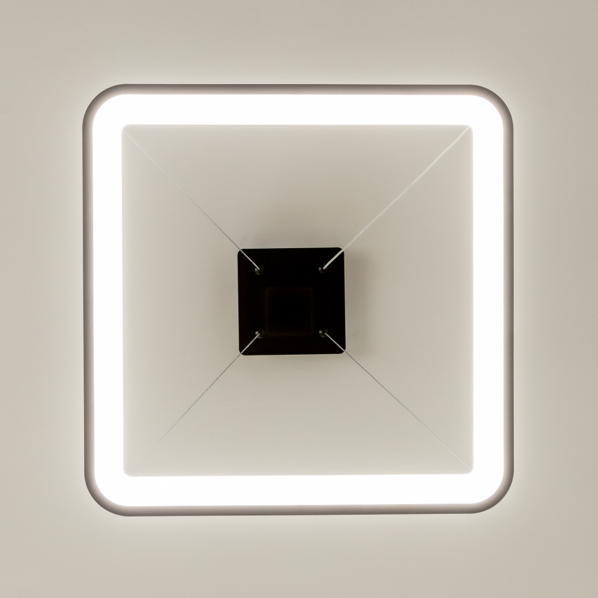 Brilagi - LED dimbare hanglamp aan kabel FALCON SLIM LED/50W/230V 3000-6500K 50x50 cm zwart + afstandsbediening