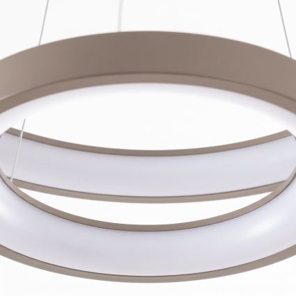 BRILAGI - LED dimbare hanglamp aan kabel FALCON SLIM LED/68W/230V 3000-6500K Ø 50 cm beige + afstandsbediening
