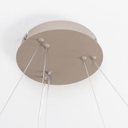 BRILAGI - LED dimbare hanglamp aan kabel FALCON SLIM LED/68W/230V 3000-6500K Ø 50 cm beige + afstandsbediening