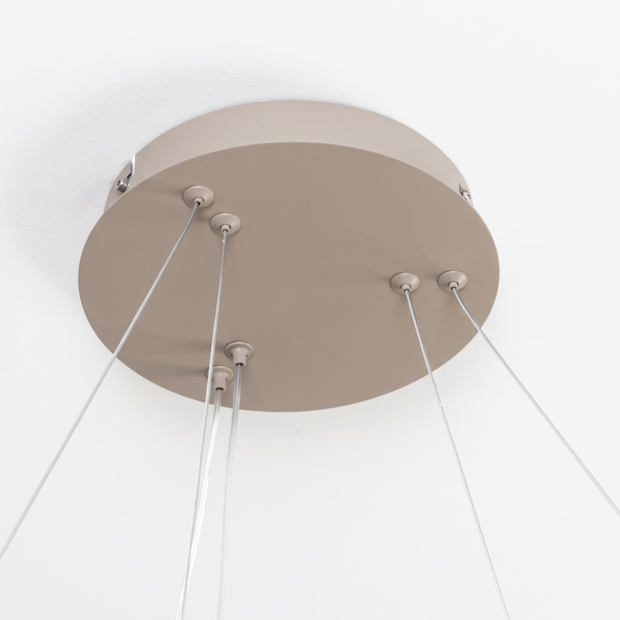 BRILAGI - LED dimbare hanglamp aan kabel FALCON SLIM LED/68W/230V 3000-6500K Ø 50 cm beige + afstandsbediening