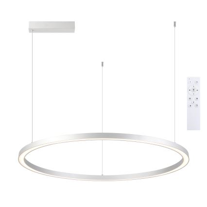 Brilagi - Dimbare LED-hanglamp met kabel PORTOFINO LED/60W/230V 3000-6000K Ø 80 cm zilver + afstandsbediening