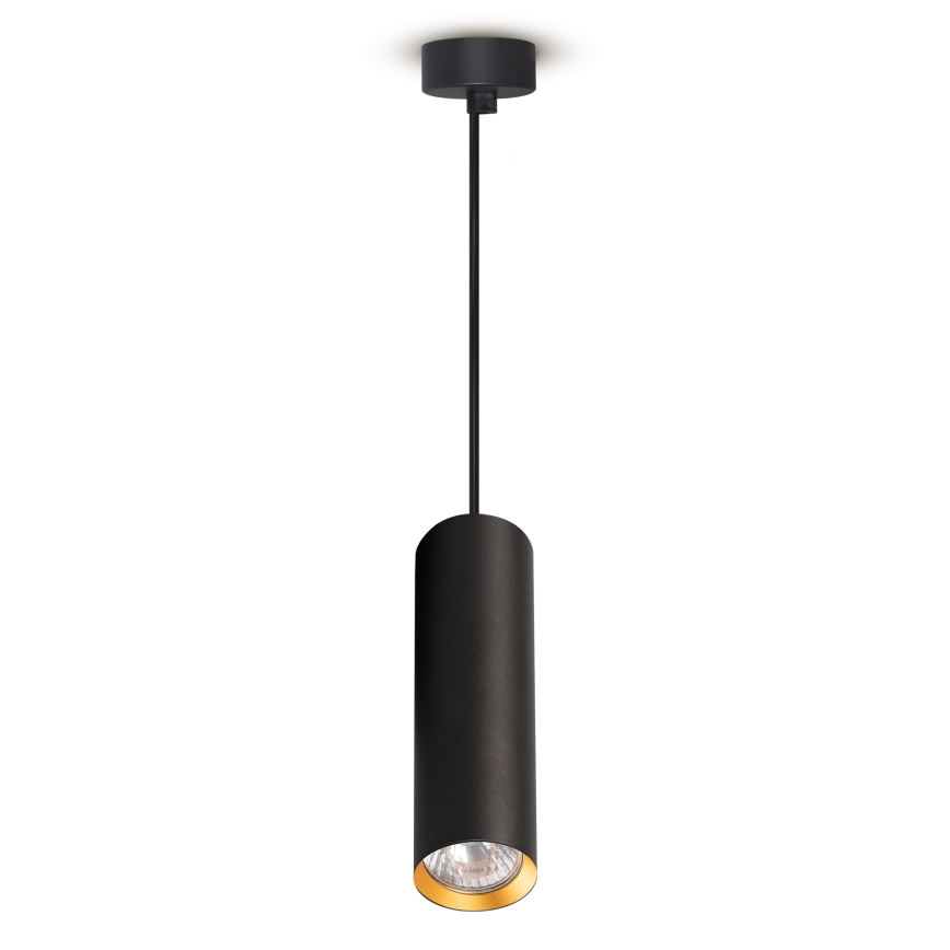 Brilagi - LED RGBW dimbare hanglamp met kabel SELE 1xGU10/6W/230V 3000K zwart/goud + afstandsbediening