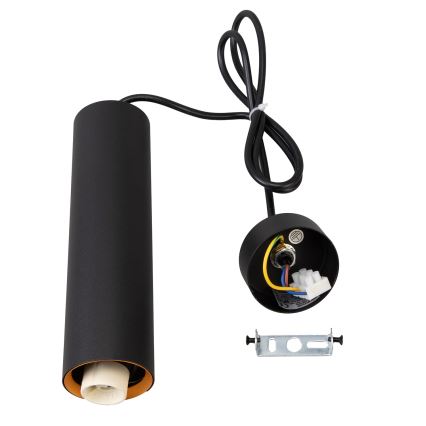 Brilagi - LED RGBW dimbare hanglamp met kabel SELE 1xGU10/6W/230V 3000K zwart/goud + afstandsbediening