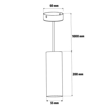 Brilagi - LED RGBW dimbare hanglamp met kabel SELE 1xGU10/6W/230V 3000K zwart/goud + afstandsbediening