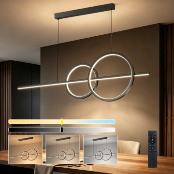 BRILAGI - LED dimbare hanglamp aan kabel SIGNATURE LED/53W/230V 3000-6000K 120 cm zwart + afstandsbediening