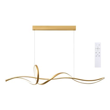 Brilagi - LED dimbare kabelhanglamp SIGNATURE LED/55W/230V 3000-6000K 120x23 cm goud + afstandsbediening