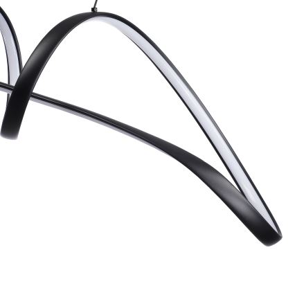 Brilagi - LED dimbare hanglamp aan kabel TWISTER LED/60W/230V 3000-6000K zwart + afstandsbediening