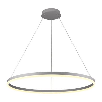 Brilagi - Dimbare LED-pendellamp CIRCLE, 55W/230V, 3000–6500K, Ø 80 cm, wit + afstandsbediening