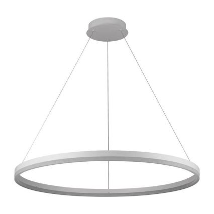 Brilagi - Dimbare LED-pendellamp CIRCLE, 55W/230V, 3000–6500K, Ø 80 cm, wit + afstandsbediening