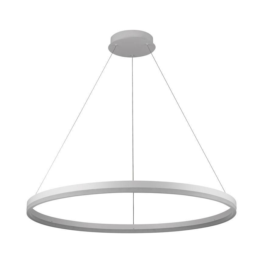 Brilagi - Dimbare LED-pendellamp CIRCLE, 55W/230V, 3000–6500K, Ø 80 cm, wit + afstandsbediening