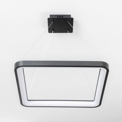 Brilagi - dimbare LED-hanglamp aan een kabel FALCON SLIM LED/50W/230V 3000-6500K 50x50 cm zwart + afstandsbediening