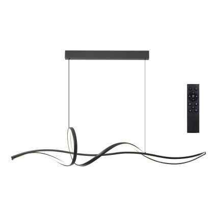 Brilagi - LED dimbare hanglamp met kabel SIGNATURE LED/55W/230V 3000-6000K 120x23 cm zwart + afstandsbediening