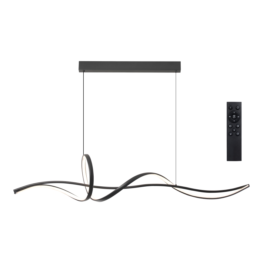 Brilagi - LED dimbare hanglamp met kabel SIGNATURE LED/55W/230V 3000-6000K 120x23 cm zwart + afstandsbediening