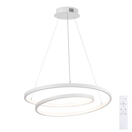 Brilagi - Dimbare LED-hanglamp met kabel TWISTER LED/48W/230V 3000-6000K Ø 50 cm wit + afstandsbediening